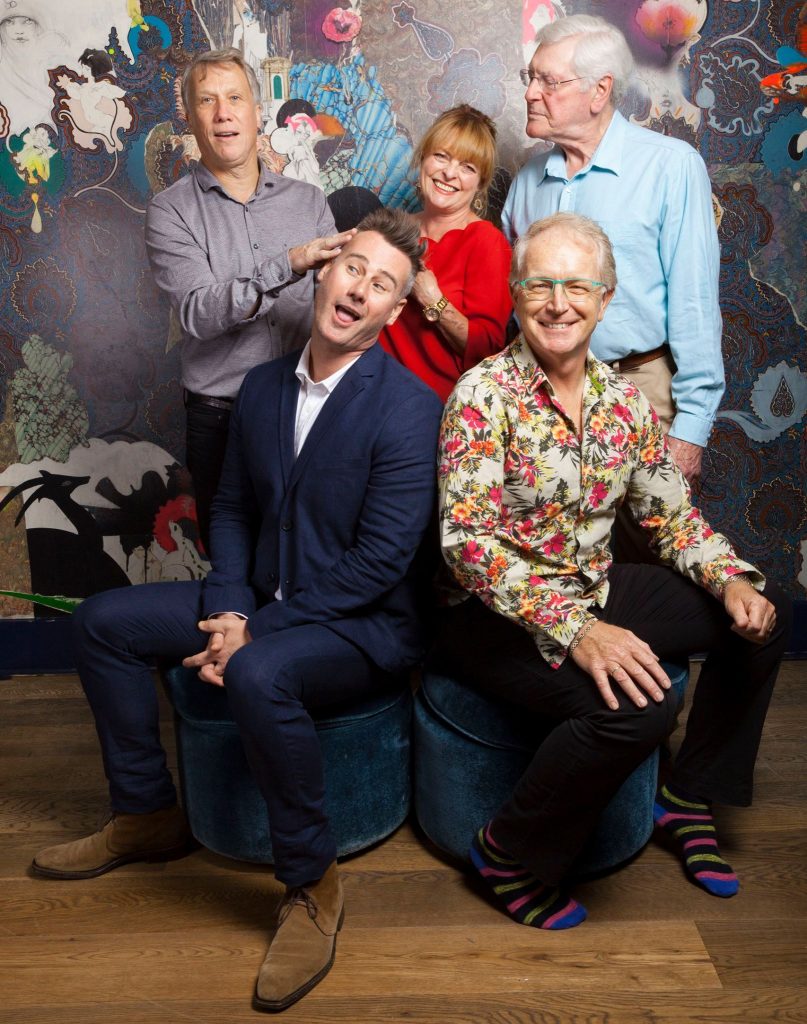 The cast of the Edinburgh  2018 Festival Production of  "Once Seen on  Blue Peter"